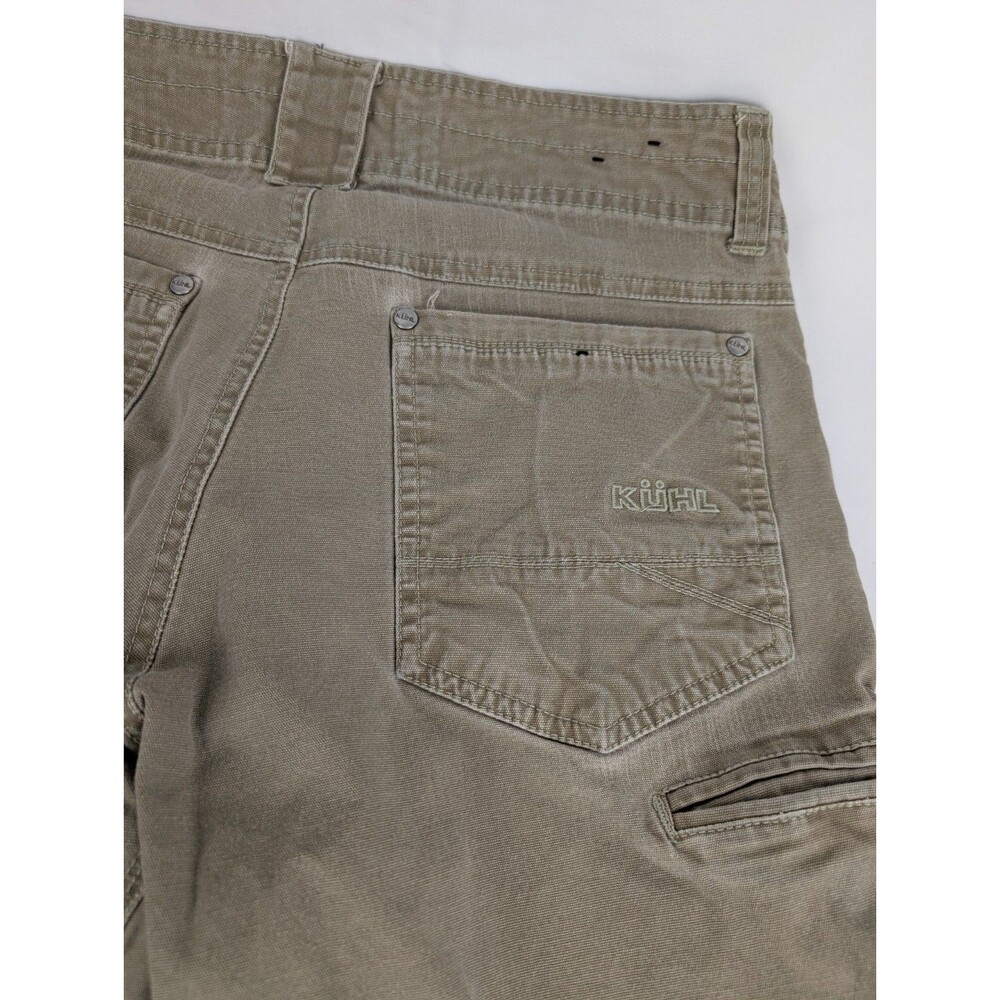 Men's 32x30 Kuhl Kanvus Klassik Jean Chino Gray Hiking Casual Pant Canvas Brown - Picture 10 of 10